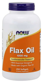 NOW FOODS Linaseemneõli 1000 mg – linaseemneõli 250 kapslit