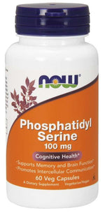 Now Foods fosfatidüülseriin - fosfatidüülseriin 100 mg 60 kapslit