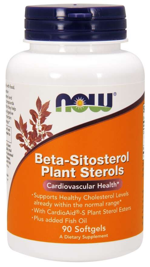 NOW FOODS Beeta-sitosterooli taimesteroolid - taimsed steroolid 90 kapslit