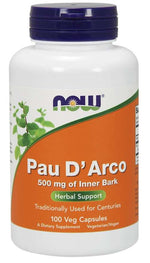 Now Foods Pau D'Arco 500 mg 100 kapslit