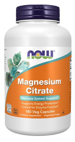 Now Foods magneesiumtsitraat 180 kapslit