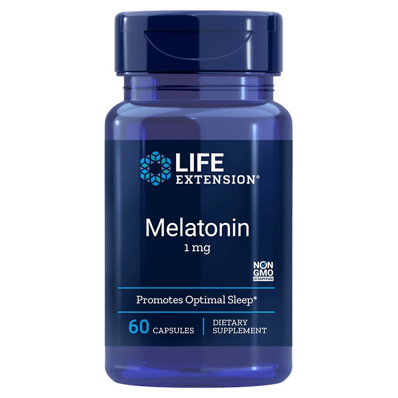 Life Extension melatoniin 1 mg 60 kapslit