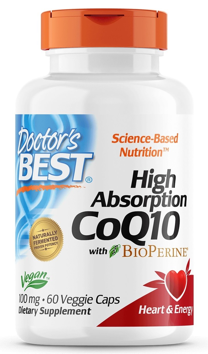 DOCTOR'S BEST koensüüm Q10 100 mg ja piperiin BioPerine – vegan 60 kapslit