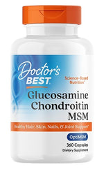 DOCTOR'S BEST glükoosamiin + kondroitiin + MSM 360 kapslit