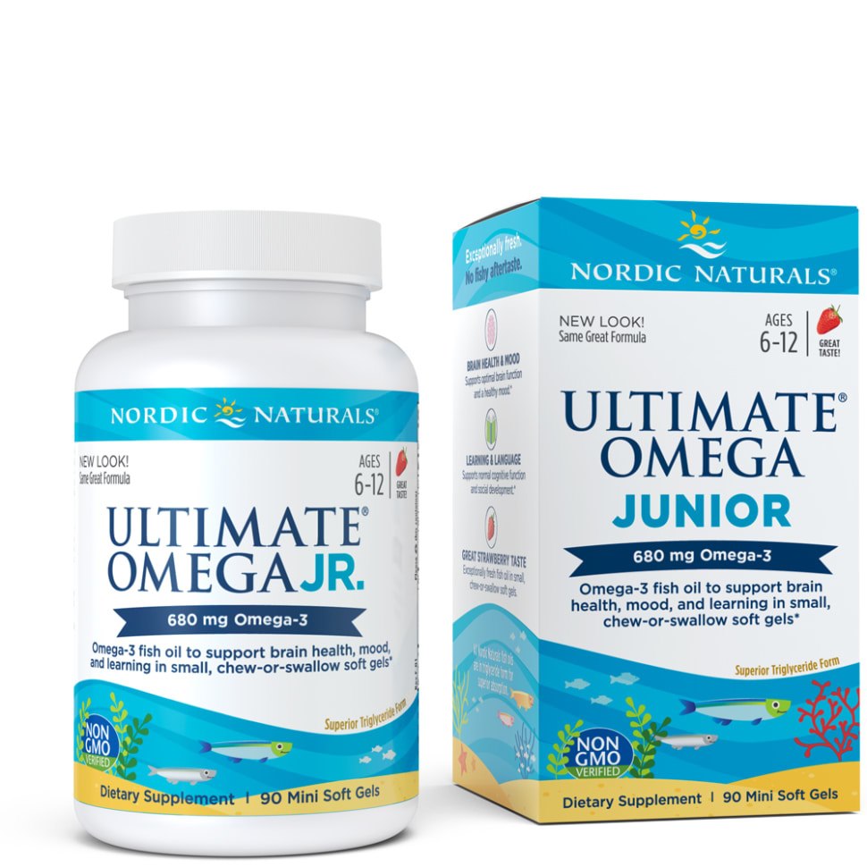 NORDIC NATURALS Ultimate Omega Junior 340 mg 90 kapslit