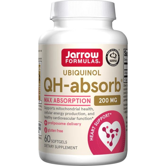 JARROW FORMULAS Ubiquinol QH-absorb 200 mg 60 kapslit