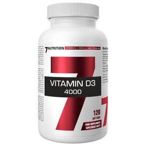 7Nutrition vitaminas D3 4000 TV - 120 kapsulių - Magnis.lt