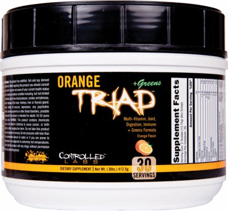 Orange Triad + Greens, Orange - 408 grams - Controlled Labs