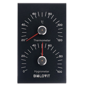 Bilovit Black sauna termomeeter koos hügromeetriga