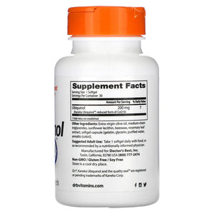 Doctor's Best Ubiquinol iš Kaneka 200 mg - 30 kapsulių - Magnis.lt