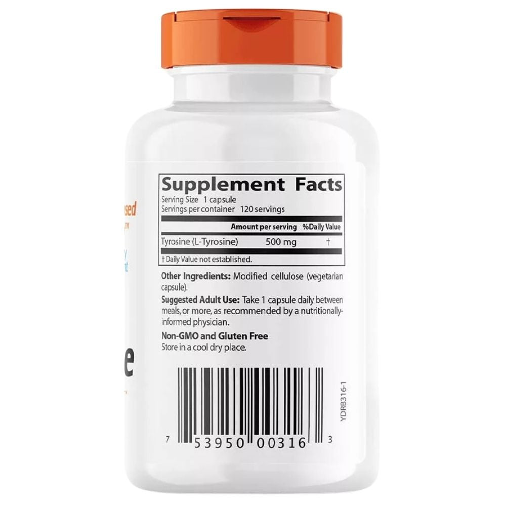 Doctor's Best L-Tyrosine 500 mg - 120 kapslit
