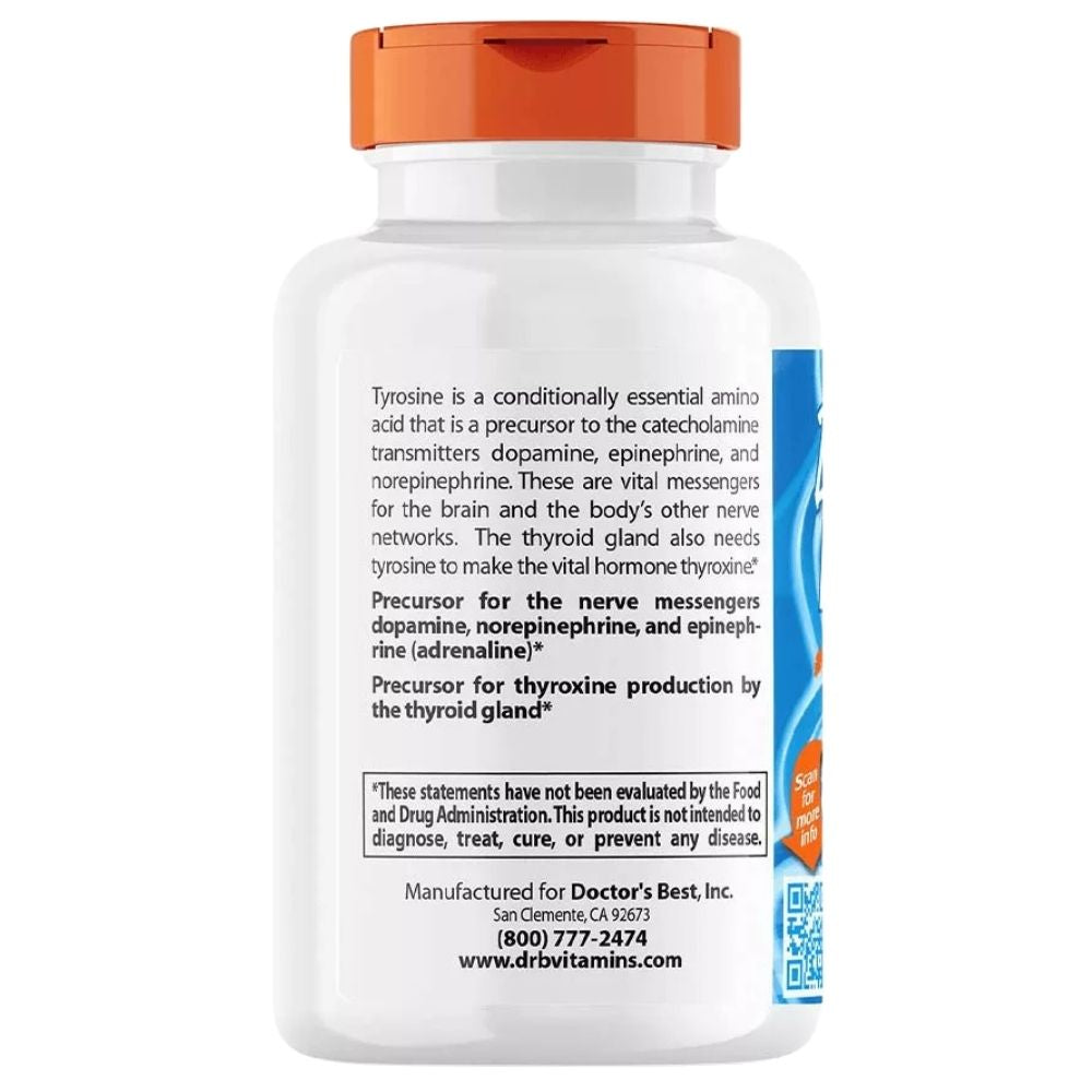 Doctor's Best L-Tyrosine 500 mg - 120 kapslit