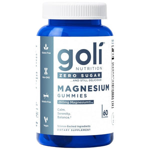 Goli Nutrition magneesium, suhkruvabad tarretisekommid, mustikas – 60 tk.