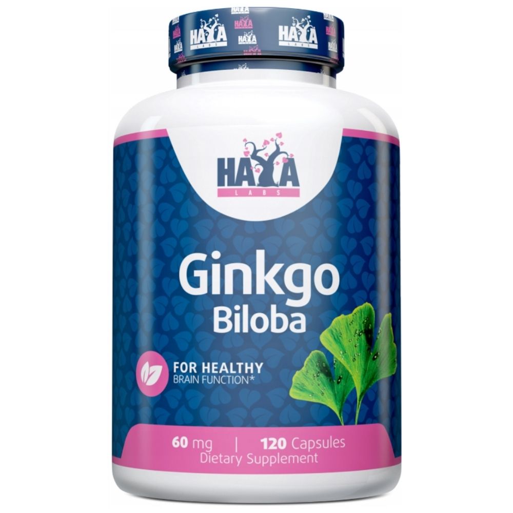Haya Labs Ginkgo Biloba 60 mg – 120 kapslit