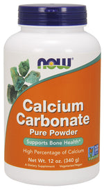 Calcium Carbonate, Pure Powder - 340 grams - NOW Foods