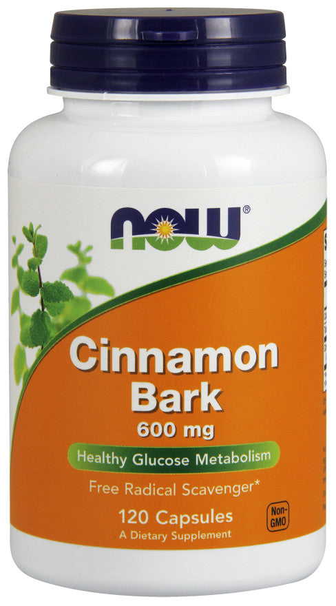 Cinnamon Bark, 600mg - 120 caps - NOW Foods