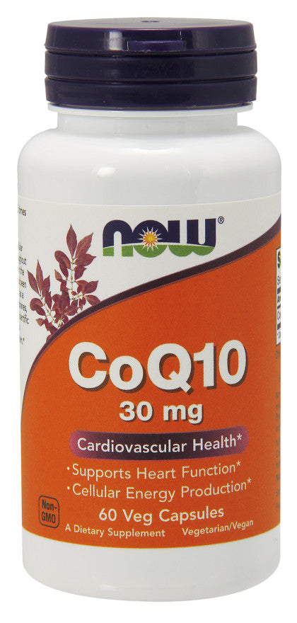 CoQ10, 30mg - 60 vcaps - NOW Foods