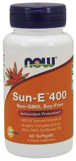 Sun-E, 400 IU - 60 softgels - NOW Foods