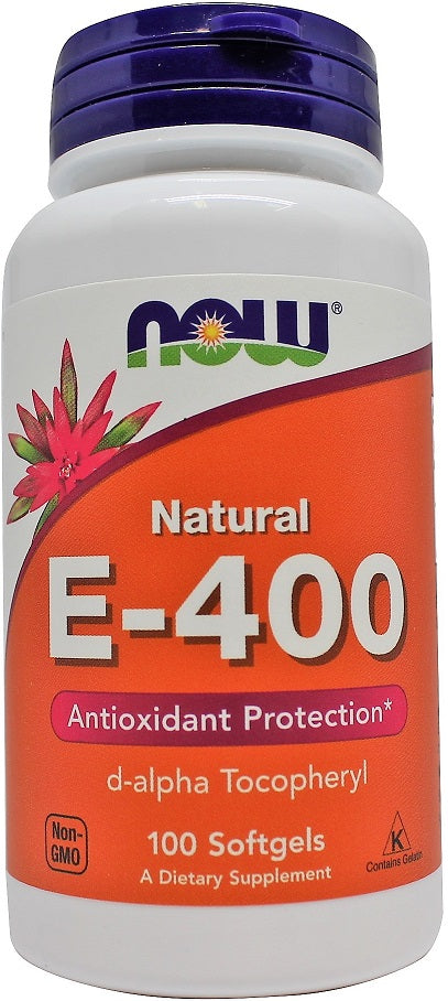 Vitamin E-400, Natural - 100 softgels - NOW Foods