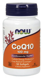 CoQ10, 100mg - 50 softgels - NOW Foods