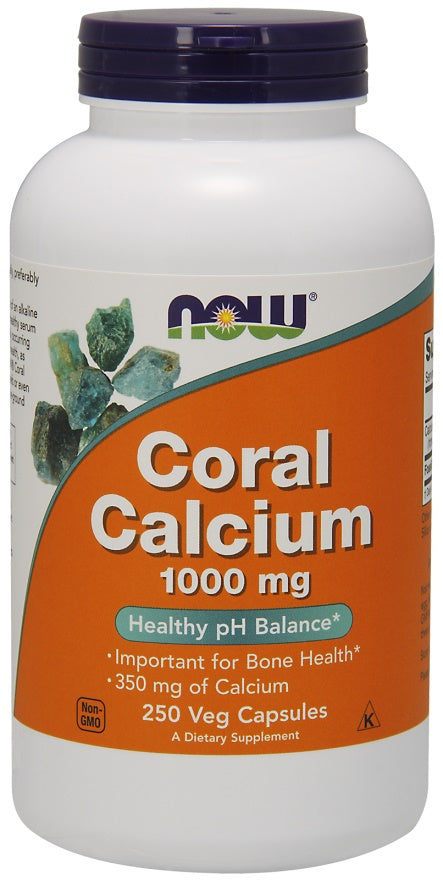 Coral Calcium, 1000mg - 250 vcaps - NOW Foods