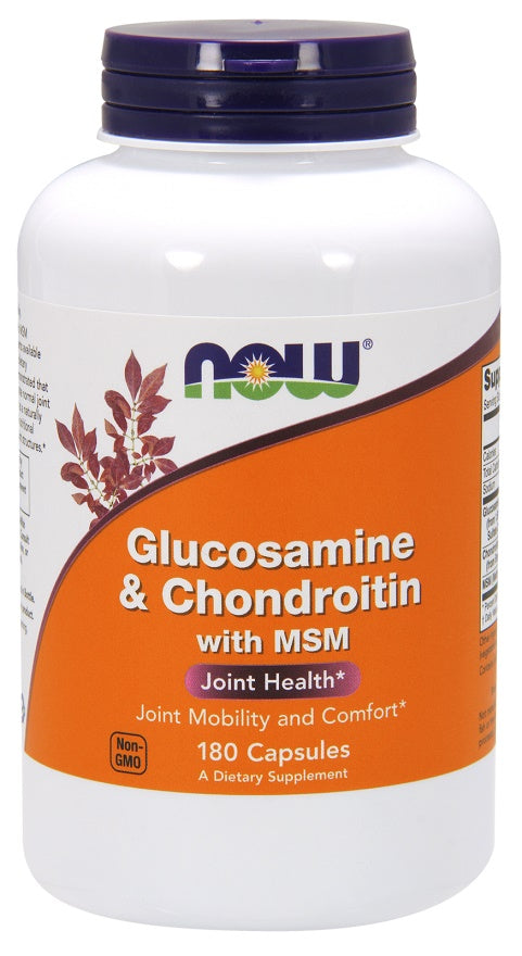 Glucosamine & Chondroitin with MSM - 180 caps - NOW Foods