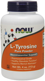 L-Tyrosine, Powder - 113 grams - NOW Foods