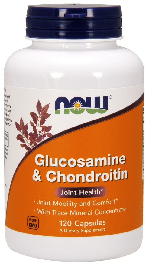 Glucosamine & Chondroitin with Trace Mineral Concentrate - 120 caps - NOW Foods