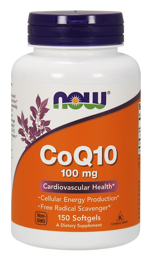 CoQ10, 100mg - 150 softgels - NOW Foods