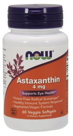 Astaxanthin, 4mg - 60 veggie softgels - NOW Foods