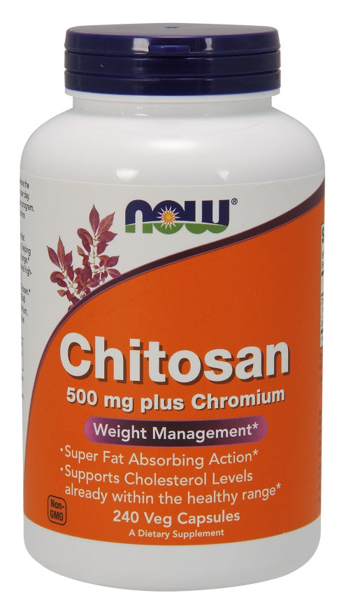 Chitosan, 500mg Plus Chromium - 240 vcaps - NOW Foods