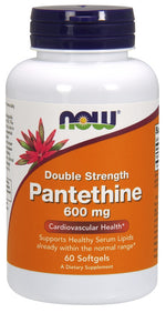 Pantethine, 600mg Double Strength - 60 softgels - NOW Foods