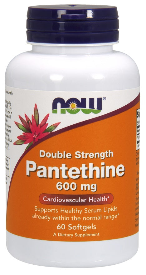 Pantethine, 600mg Double Strength - 60 softgels - NOW Foods