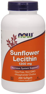 Sunflower Lecithin, 1200mg - 200 softgels - NOW Foods