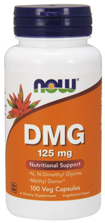 DMG (Dimethylglycine), 125mg - 100 vcaps - NOW Foods