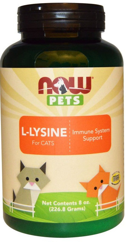 Pets, L-Lysine for Cats - 226 grams - NOW Foods