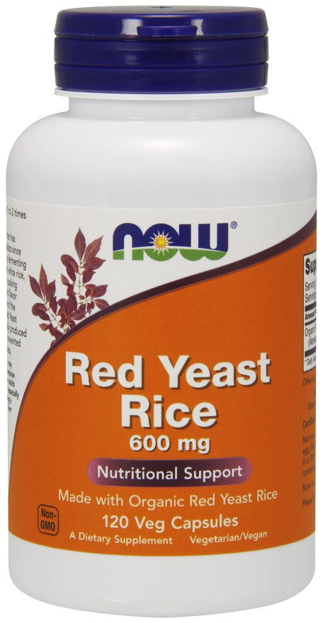 Red Yeast Rice, 600mg - 120 vcaps - NOW Foods