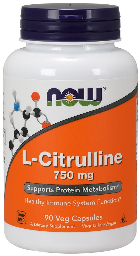 L-Citrulline, 750mg - 90 vcaps - NOW Foods