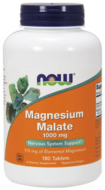 Magnesium Malate, 1000mg - 180 tablets - NOW Foods