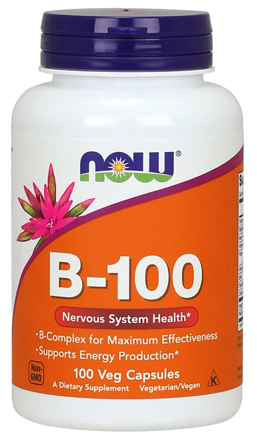 Vitamin B-100 - 100 vcaps - NOW Foods