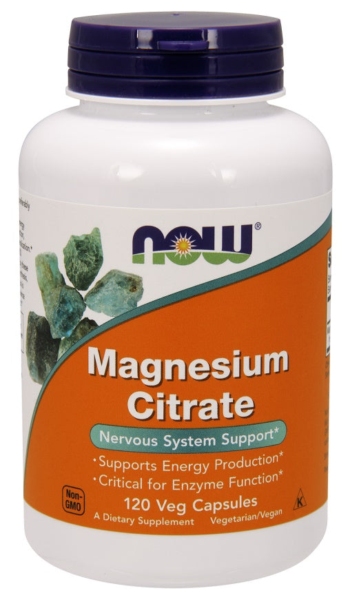 Magnesium Citrate, 400mg - 120 vcaps - NOW Foods