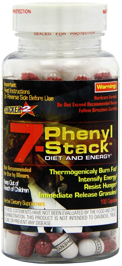 Stacker 2 7-Phenyl Stack - 100 caps - Stacker2 Europe