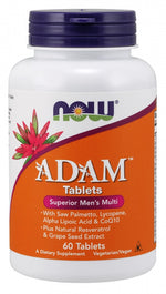 ADAM Multi-Vitamin for Men - 60 tablets - NOW Foods