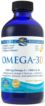 Omega-3D, 1560mg Lemon - 237 ml. - Nordic Naturals