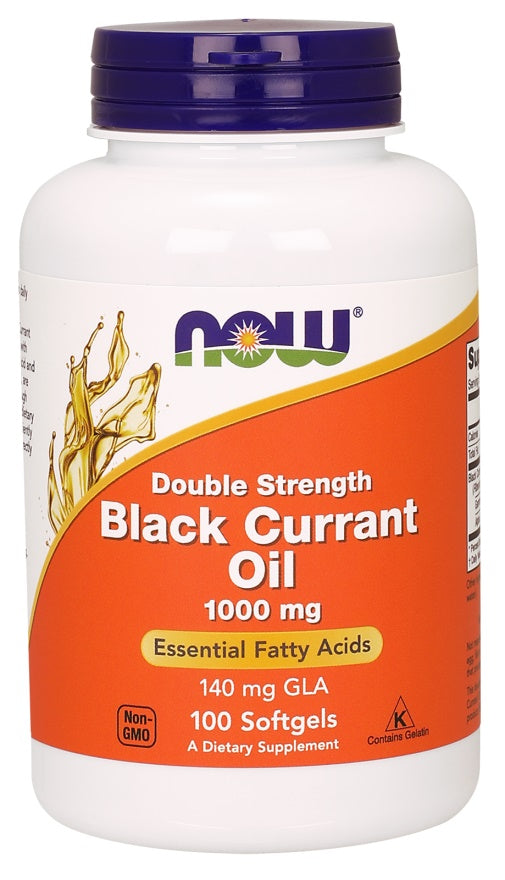 Black Currant Oil, 1000mg - 100 softgels - NOW Foods