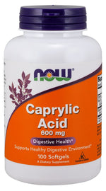 Caprylic Acid, 600mg - 100 softgels - NOW Foods