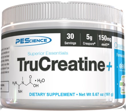 TruCreatine+ Powder, Unflavored - 161 grams - PEScience