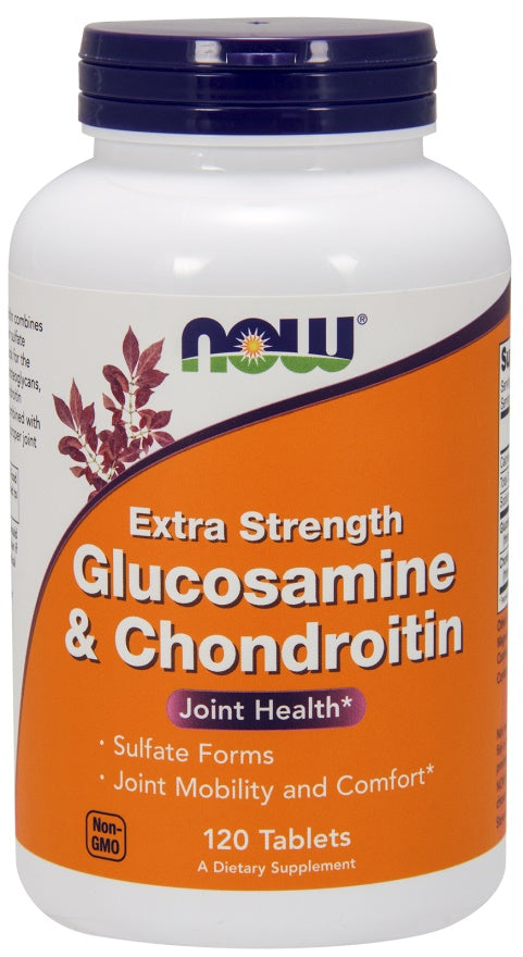 Glucosamine & Chondroitin Extra Strength - 120 tablets - NOW Foods
