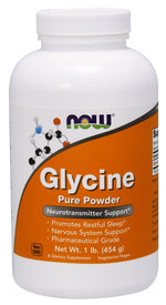 Glycine, Pure Powder - 454 grams - NOW Foods