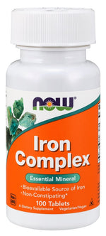 Iron Complex - 100 tablets - NOW Foods